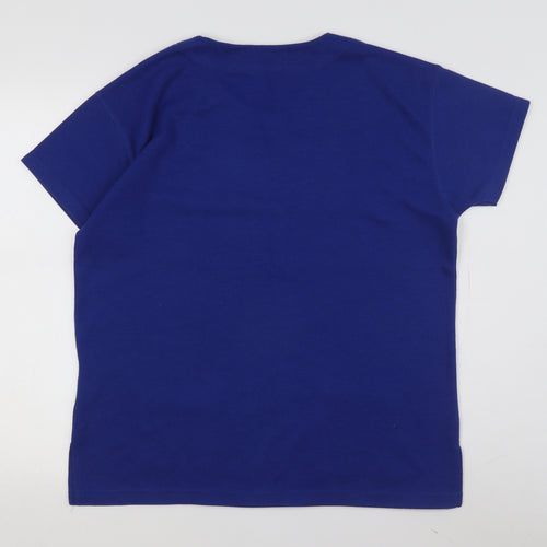 Jessica Reid Women's Blue Knit Pullover Jumper M