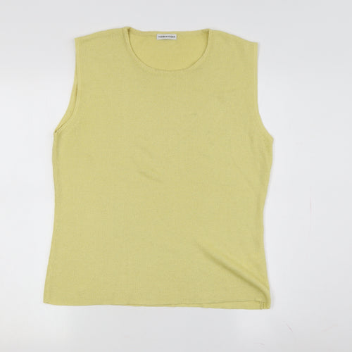House of Fraser Women's Yellow Knit Vest, Size 16