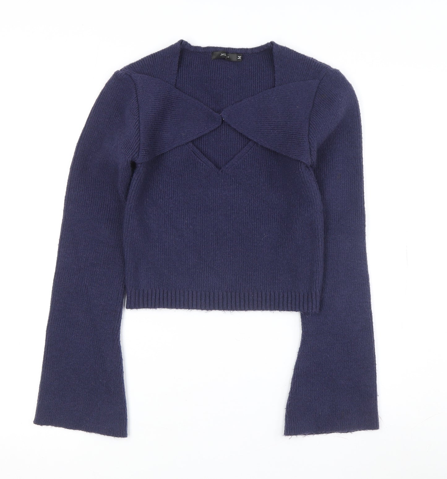 JMSHOP Women's Blue Pullover Jumper - M