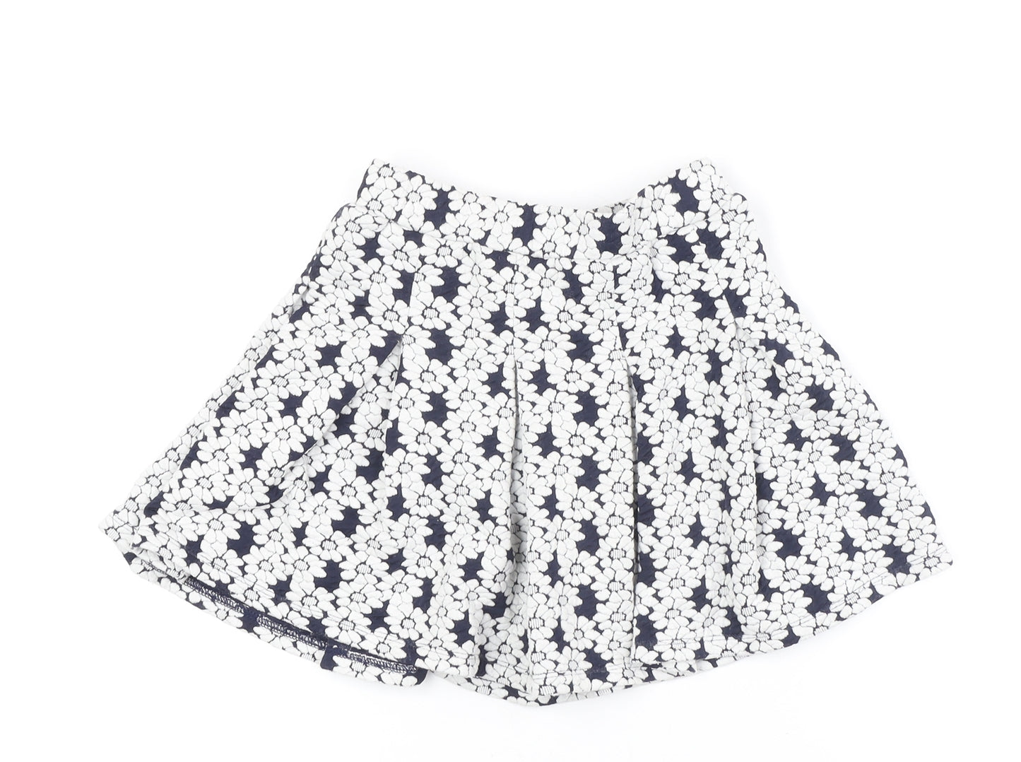 Next Girls Multicoloured Pleated Floral Skirt, Size 6 Years