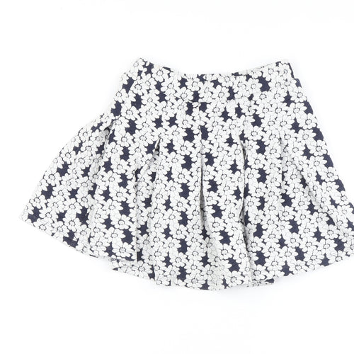 Next Girls Multicoloured Pleated Floral Skirt, Size 6 Years