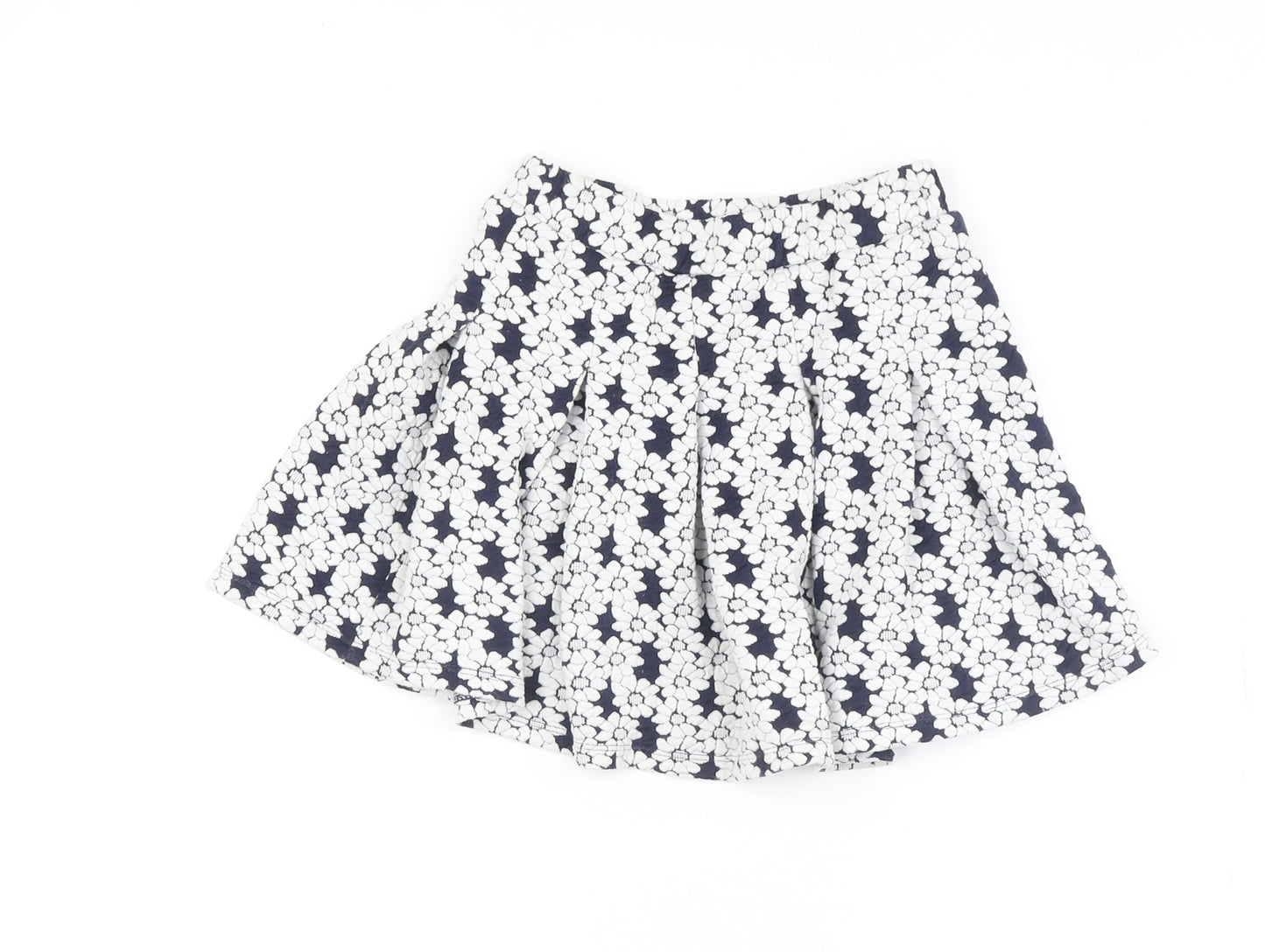 Next Girls Multicoloured Pleated Floral Skirt, Size 6 Years