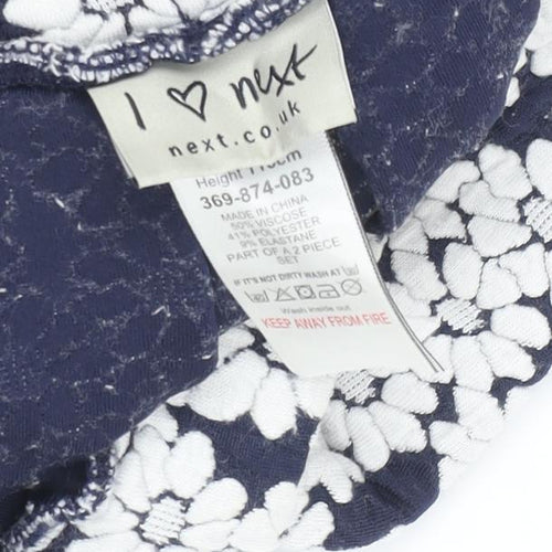 Next Girls Multicoloured Pleated Floral Skirt, Size 6 Years