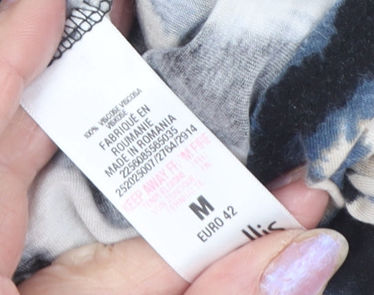 Wallis Women's Multicoloured Roll Tab Sleeve Blouse 14