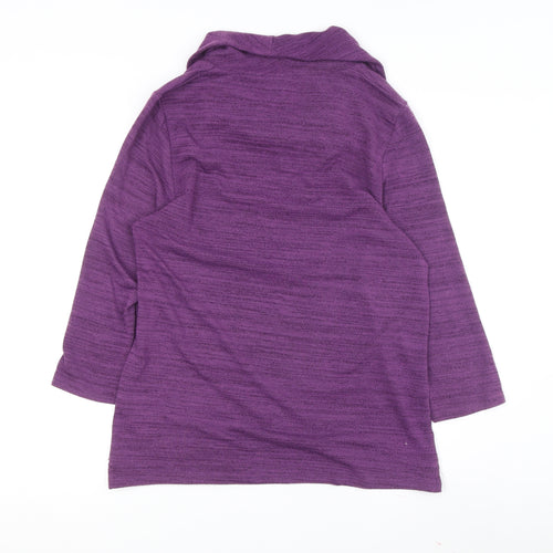 TIGI Women's Purple Tunic Jumper Size M