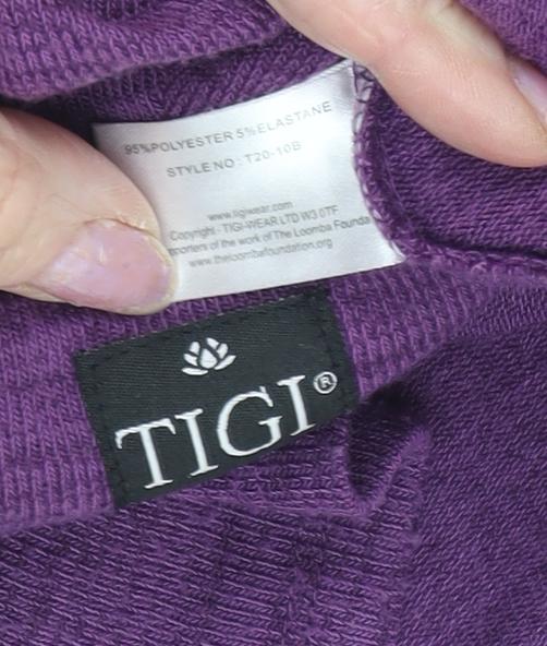TIGI Women's Purple Tunic Jumper Size M