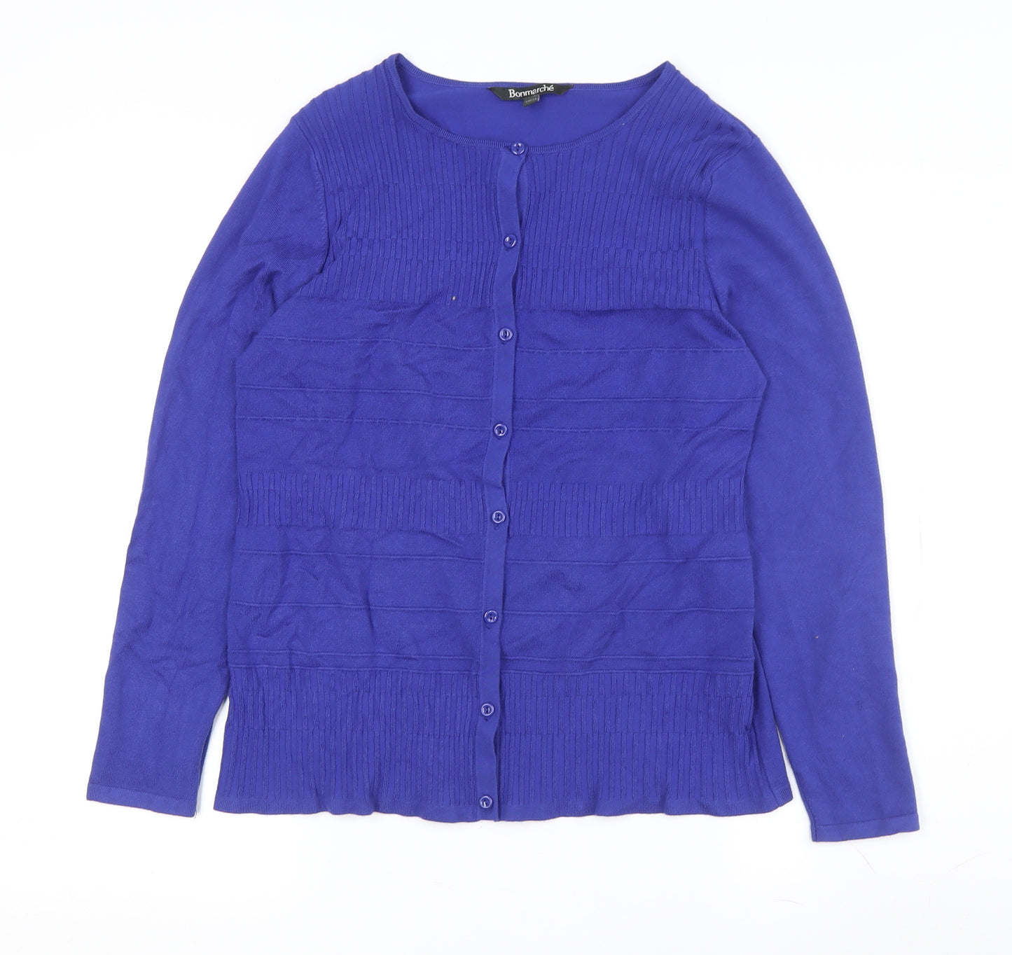 Bonmarché Women's Purple Cardigan Size 12