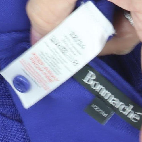 Bonmarché Women's Purple Cardigan Size 12