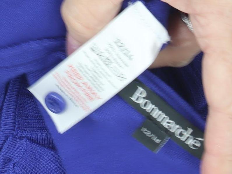 Bonmarché Women's Purple Cardigan Size 12