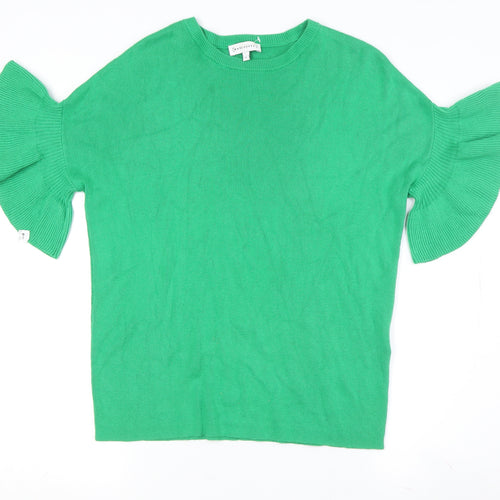Warehouse Women's Green Pullover Jumper S