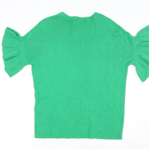 Warehouse Women's Green Pullover Jumper S