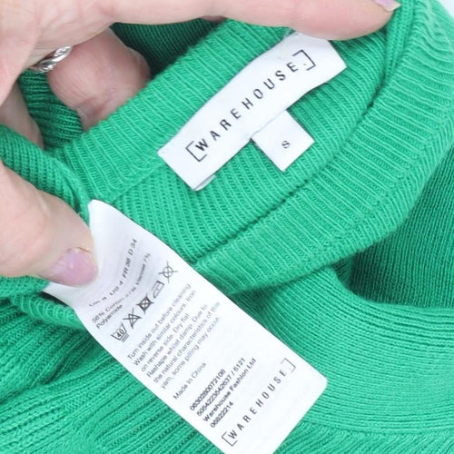 Warehouse Women's Green Pullover Jumper S