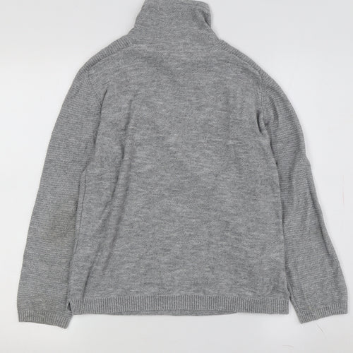 Zara Boys Grey Pullover Sweatshirt 11 Years Cotton Knit