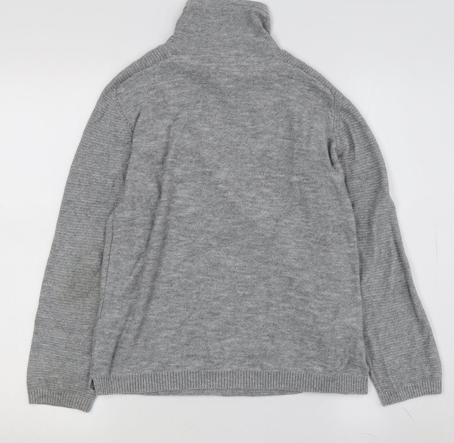 Zara Boys Grey Pullover Sweatshirt 11 Years Cotton Knit