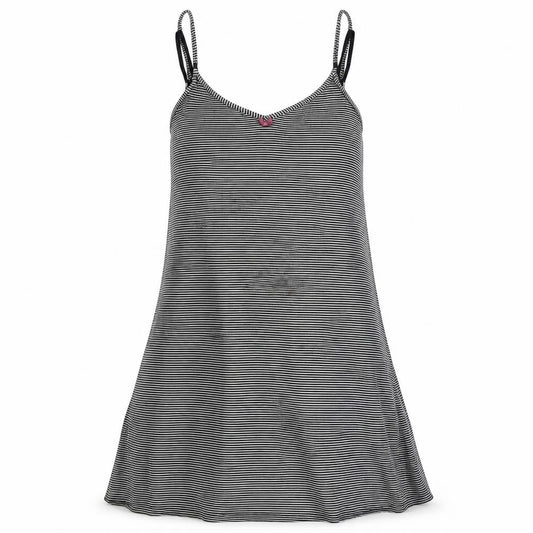 Front view of Blooming Marvellous Women’s Black Striped Camisole M