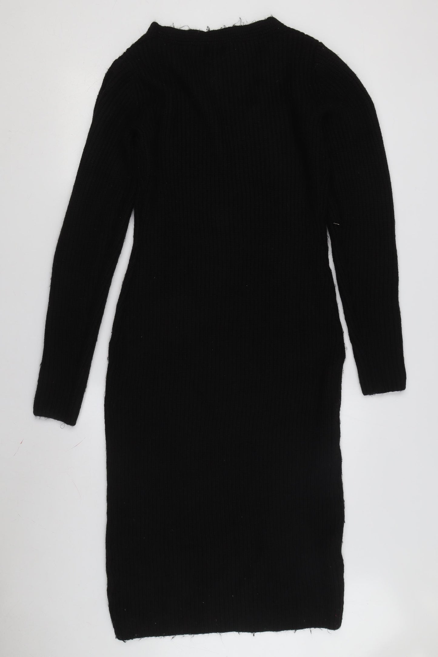 H&M Women's Black V-Neck Sheath Dress Size S – Preworn