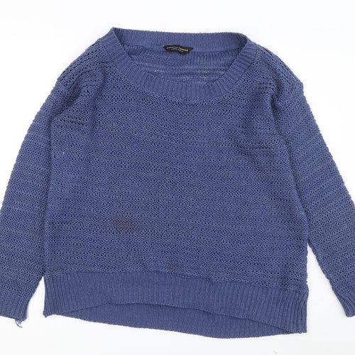 Dorothy Perkins Women’s Blue Pullover Jumper L