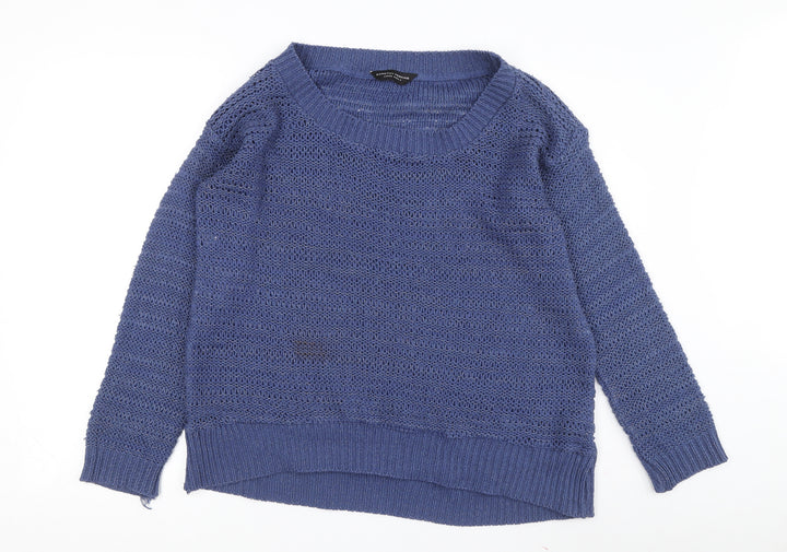 Dorothy Perkins Women’s Blue Pullover Jumper L