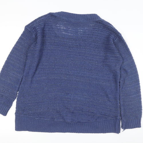 Dorothy Perkins Women’s Blue Pullover Jumper L