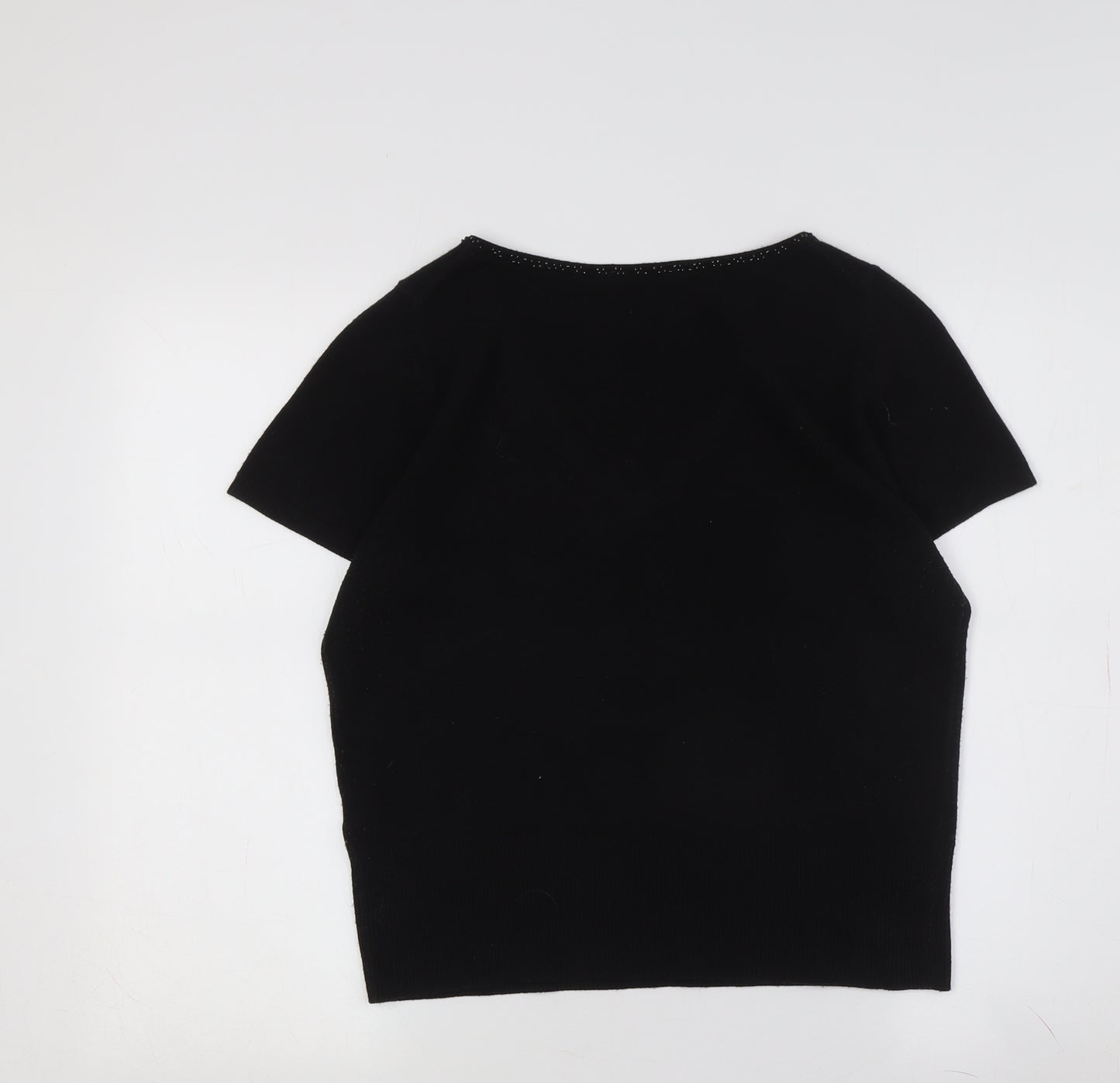 Marks and Spencer Women's Black V-Neck Pullover Jumper