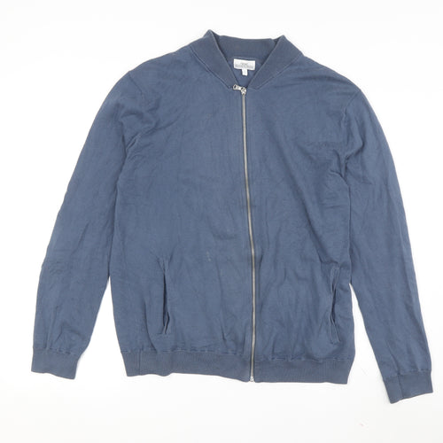 Next Men's Blue Full Zip Sweatshirt, Large