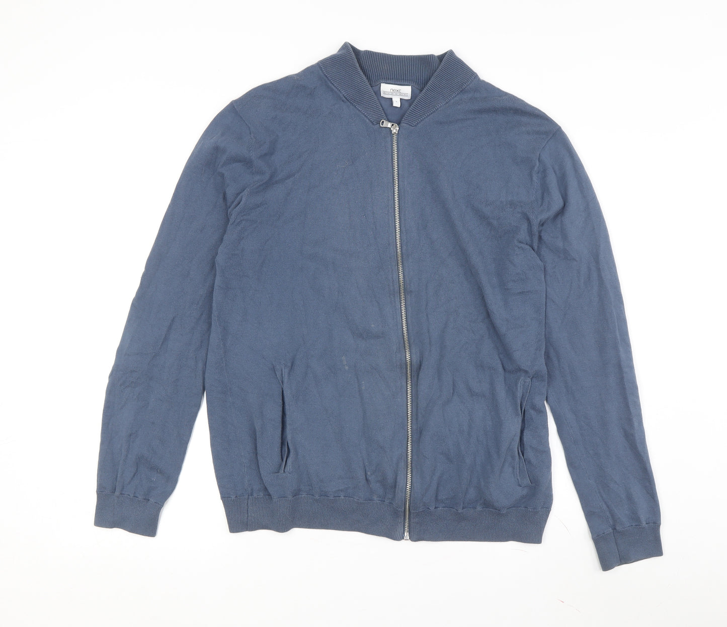 Next Men's Blue Full Zip Sweatshirt, Large