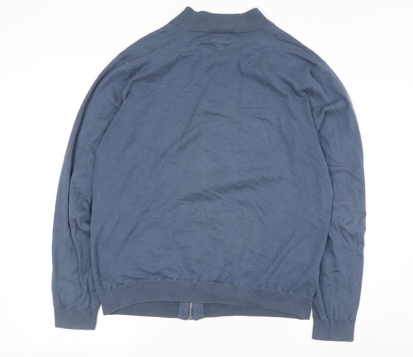 Next Men's Blue Full Zip Sweatshirt, Large