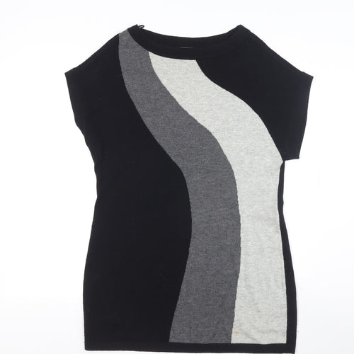 Wallis Women's Black Tunic Jumper, Size M, Casual Knit