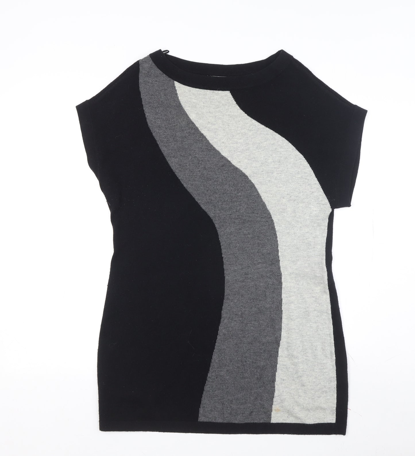 Wallis Women's Black Tunic Jumper, Size M, Casual Knit