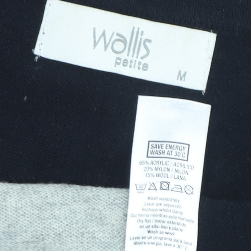 Wallis Women's Black Tunic Jumper, Size M, Casual Knit
