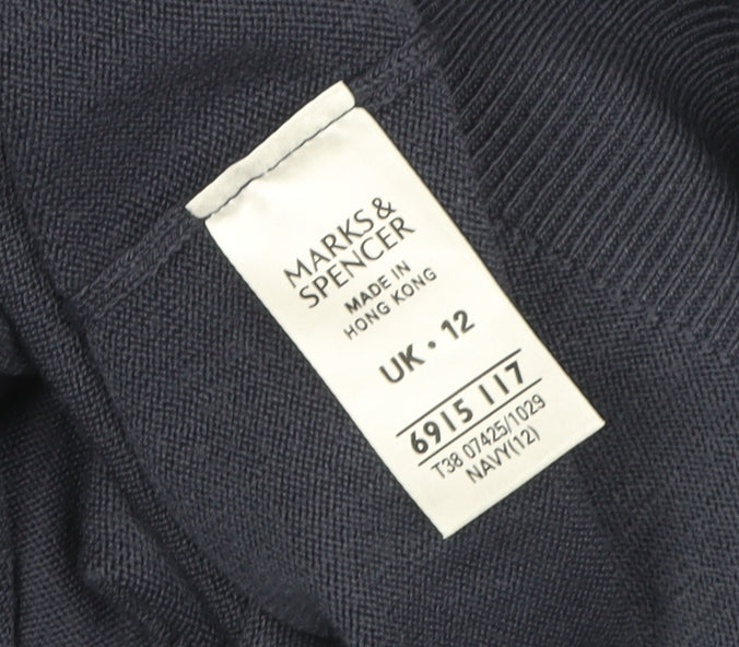 Marks and Spencer Women's Blue Pullover Jumper, Size 12