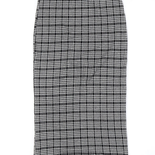 Miss Selfridge Women's Black & White Check Pencil Skirt Size 8
