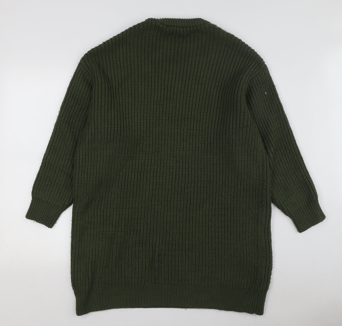 Zara Women's Green Jumper Dress, Size M, Knit, Casual