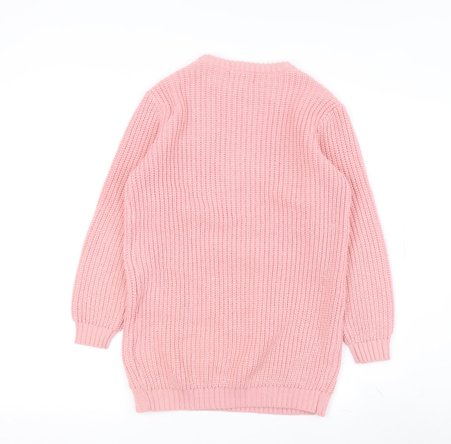 Threadgirls Pink Cable-Knit Pullover Jumper for Teens