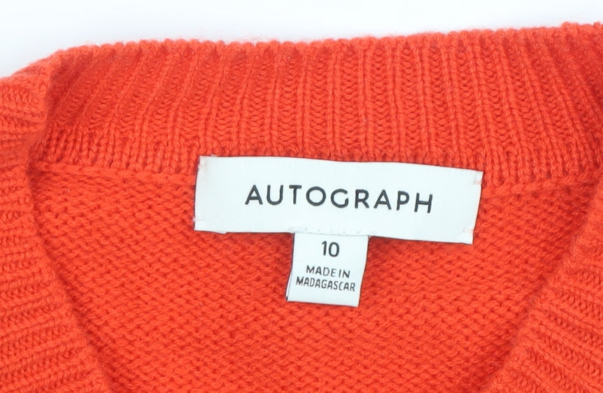 Marks and Spencer Women's Red Cashmere Blend Jumper