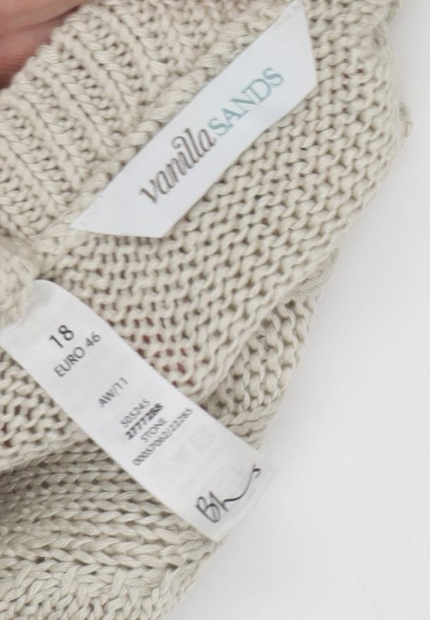 Vanilla Sands Women's Beige Cardigan Size 18
