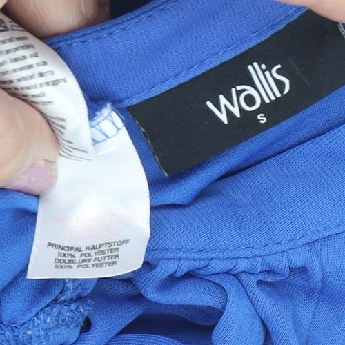 Wallis Women's Blue Blouse 3/4 Sleeve, Size S