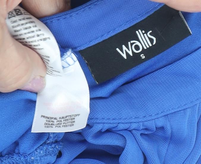 Wallis Women's Blue Blouse 3/4 Sleeve, Size S