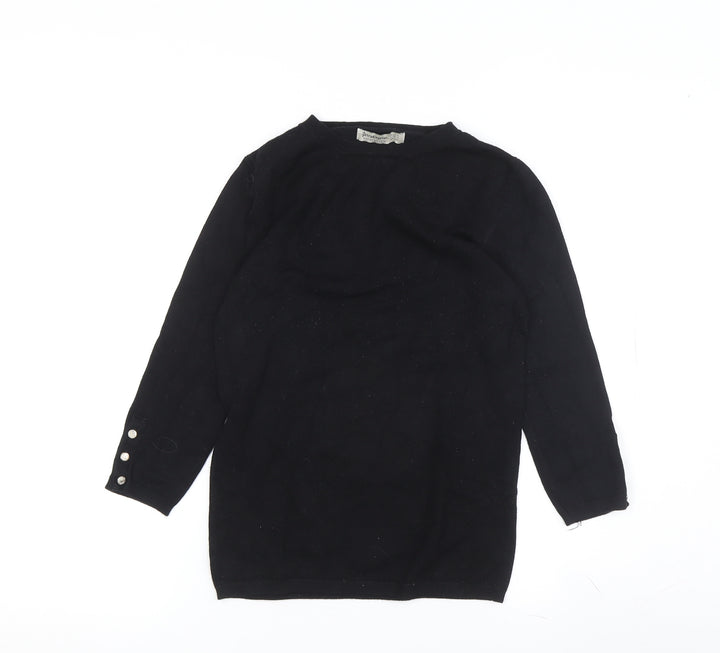 Stradivarius Women's Black Pullover Jumper Size 10
