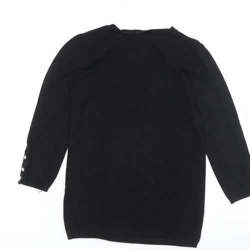 Stradivarius Women's Black Pullover Jumper Size 10