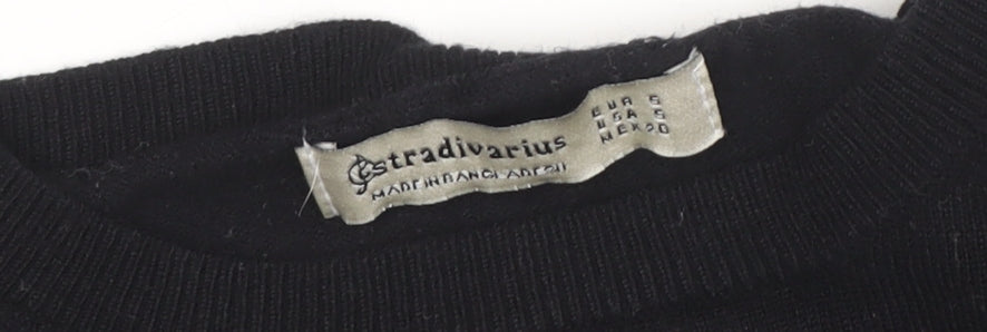 Stradivarius Women's Black Pullover Jumper Size 10