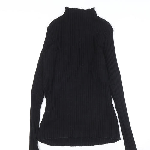 Warehouse Women's Black Mock Neck Slim Jumper