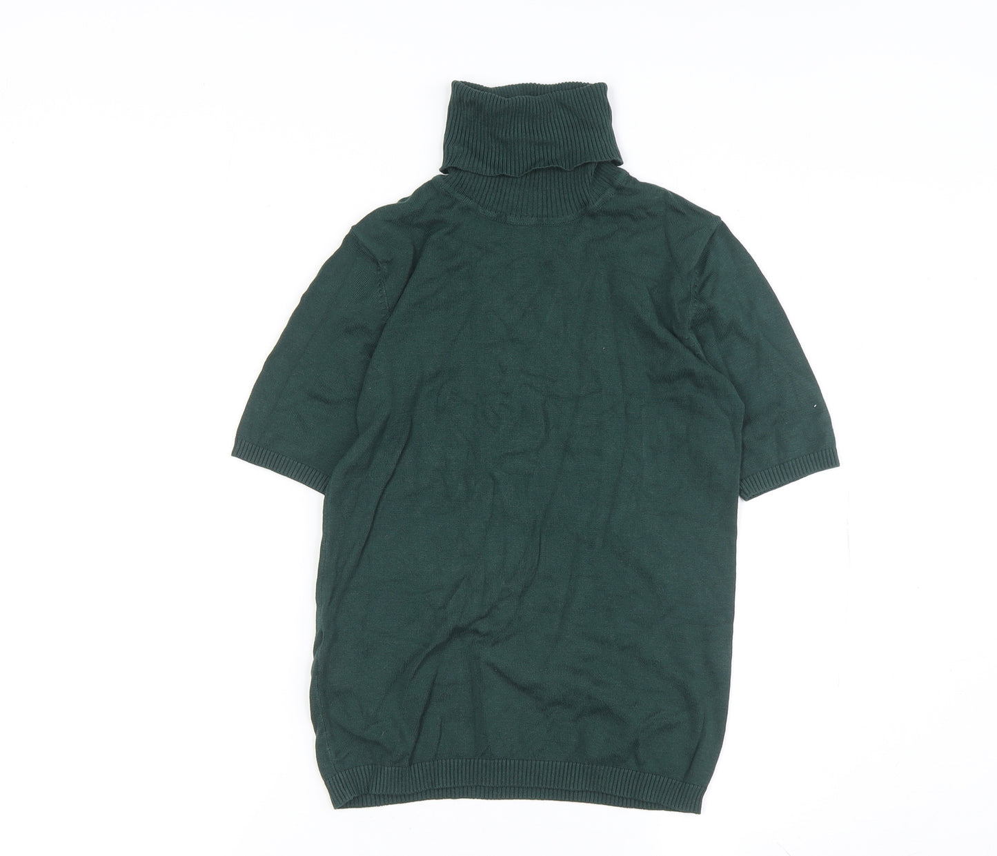 MNG Women's Green Roll Neck Jumper, Size S