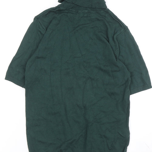 MNG Women's Green Roll Neck Jumper, Size S