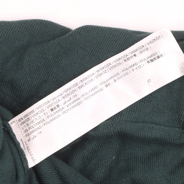 MNG Women's Green Roll Neck Jumper, Size S