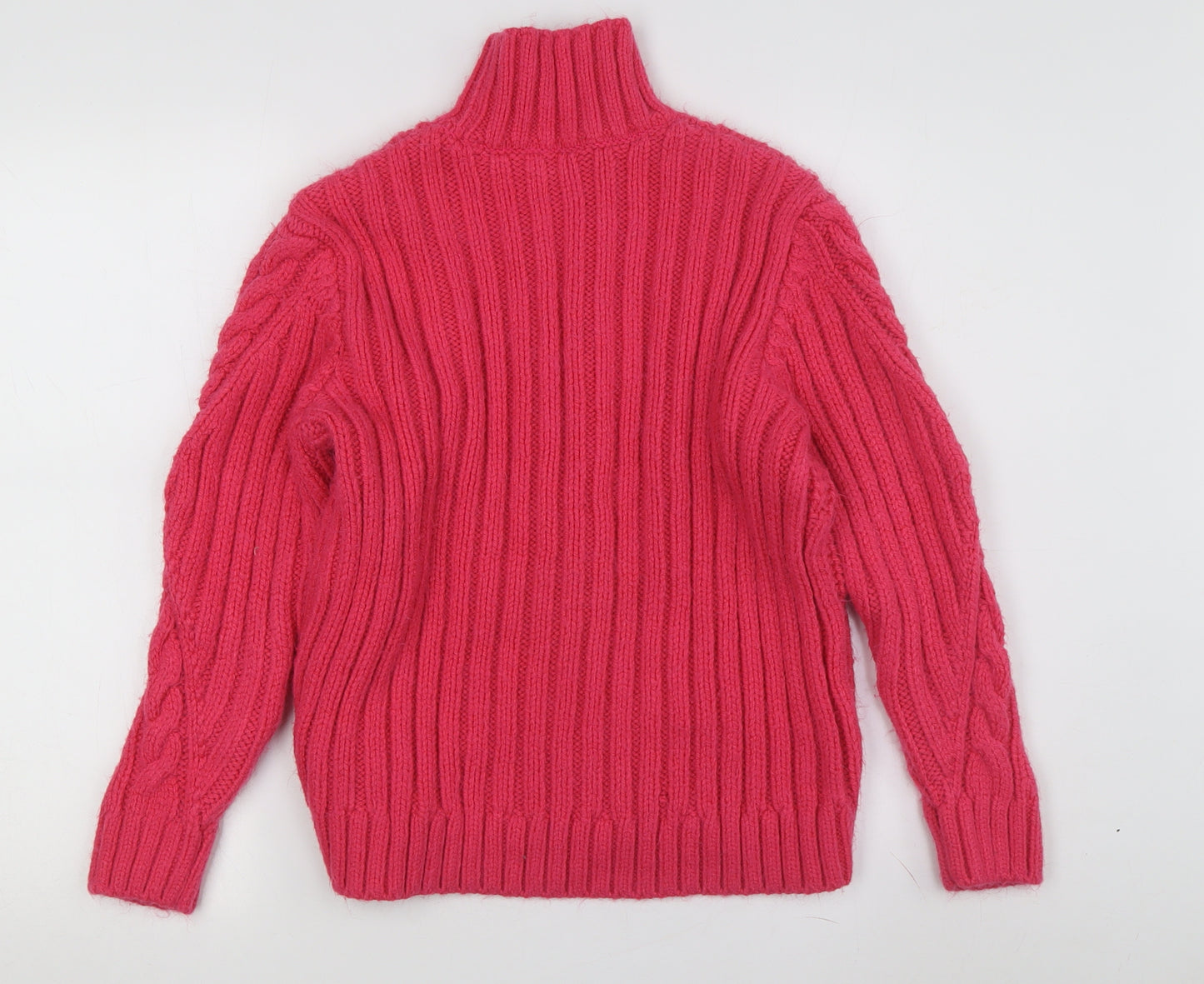 Marks and Spencer Women's Pink Cable-Knit Jumper - M