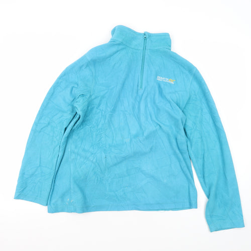 Regatta Women's Blue Fleece Full Zip Sweatshirt Size 12