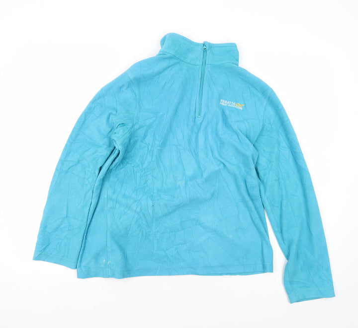 Regatta Women's Blue Fleece Full Zip Sweatshirt Size 12