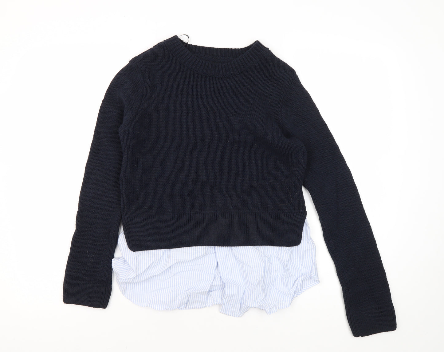 Stradivarius Women's Black Knit Pullover Jumper S