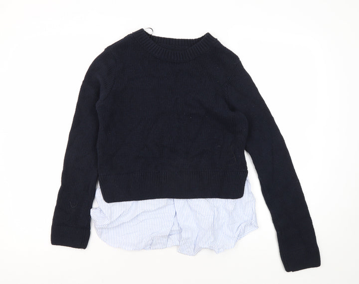Stradivarius Women's Black Knit Pullover Jumper S